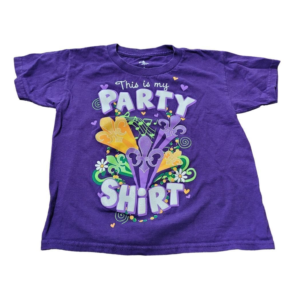 Kids unisex mardi gras shirt